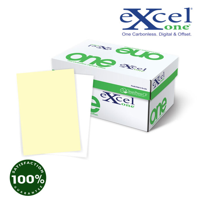 Autocopiante Excel One compaginado 2 tantos (CB-Blanco/CF-Canario), 79 gr, T/Carta, 5000 hojas