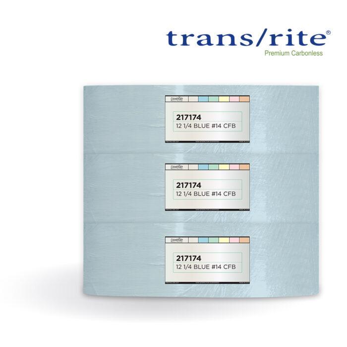 Autocopiante en bobina Trans/rite® CFB (Intermedio) Azul, 53gr, 31.1cm ó 12_1/4"