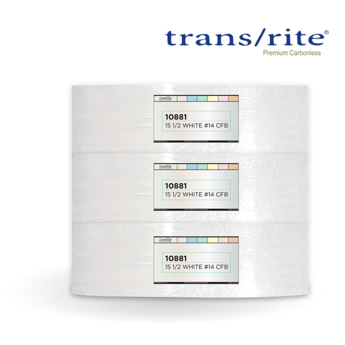 Autocopiante en bobina Trans/rite® CFB (Intermedio) Blanco, 53gr, 39.4cm ó 15_1/2"