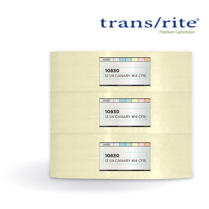 Autocopiante en bobina Trans/rite® CFB (Intermedio) Canario, 53gr, 31.1cm ó 12_1/4"