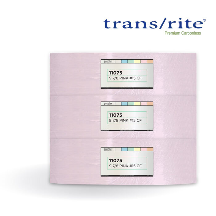 Autocopiante en bobina Trans/rite® CF (Final) Rosa, 56gr, 25.1cm ó 9_7/8"