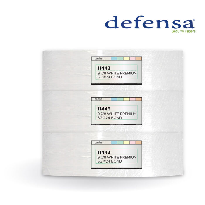 Bobina Bond Defensa® Premium SEGURIDAD (Original) Blanco, 90gr, 25.1cm ó 9_7/8"